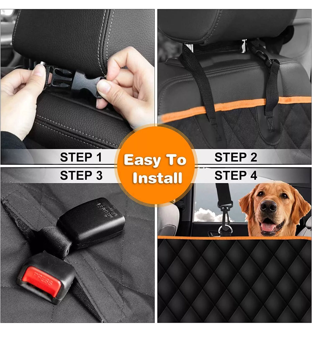 Deluxe Waterproof Car Seat Cover for Pets