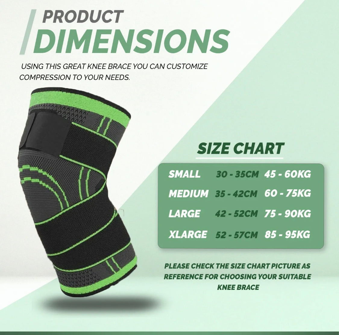 Knee Support Brace - Arthritis Pain, Injury Recovery, Running, Workout