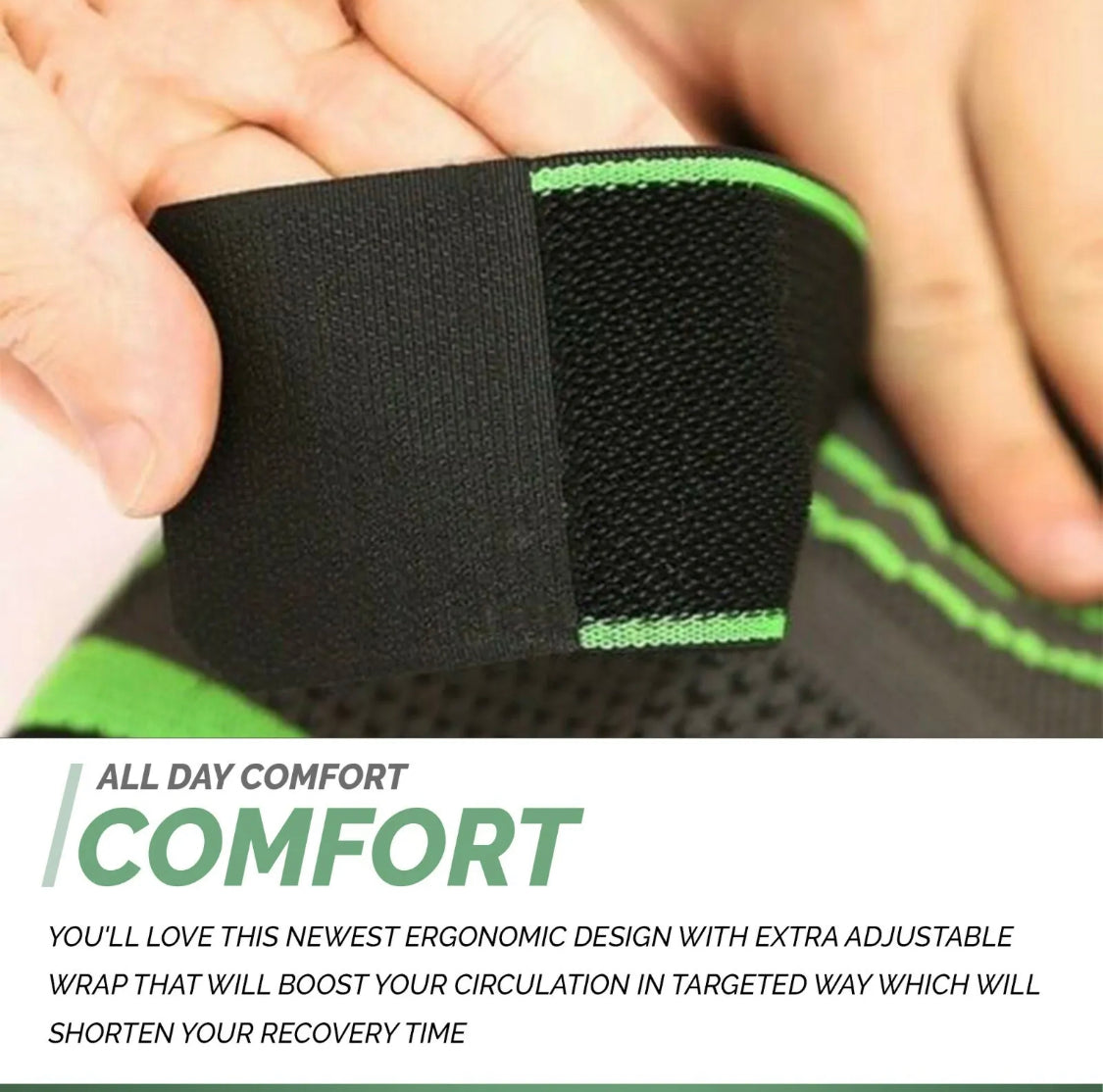 Knee Support Brace - Arthritis Pain, Injury Recovery, Running, Workout
