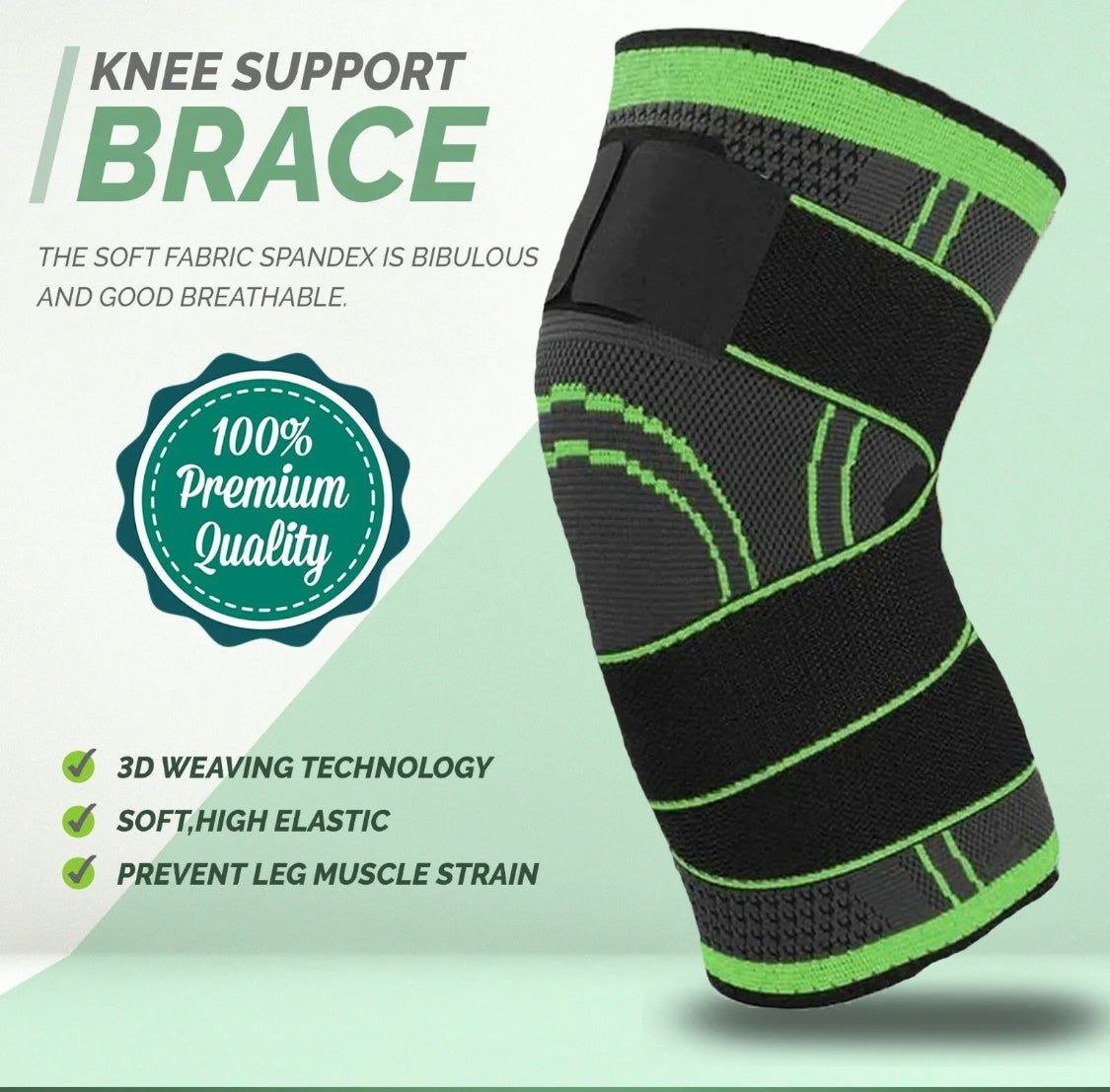 Knee Support Brace - Arthritis Pain, Injury Recovery, Running, Workout