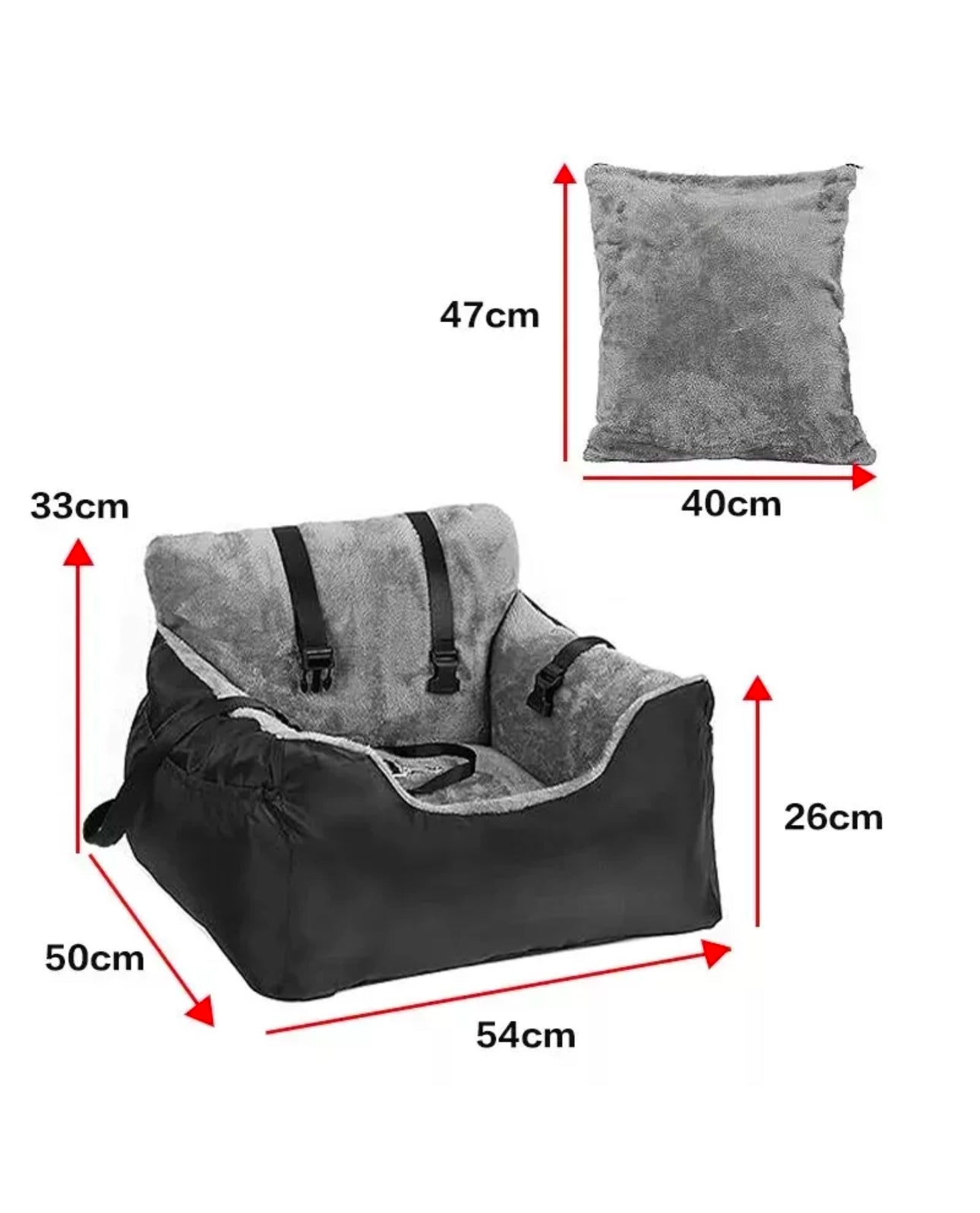 CozyRide™ Dog Car Bed and Booster Seat