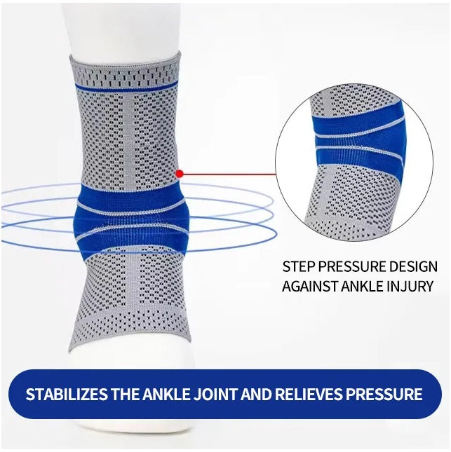 Ankle Brace For Sprains, Strains, Fractures, Achilles Tendonitis & Heel Pain Silicon