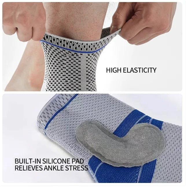 Ankle Brace For Sprains, Strains, Fractures, Achilles Tendonitis & Heel Pain Silicon