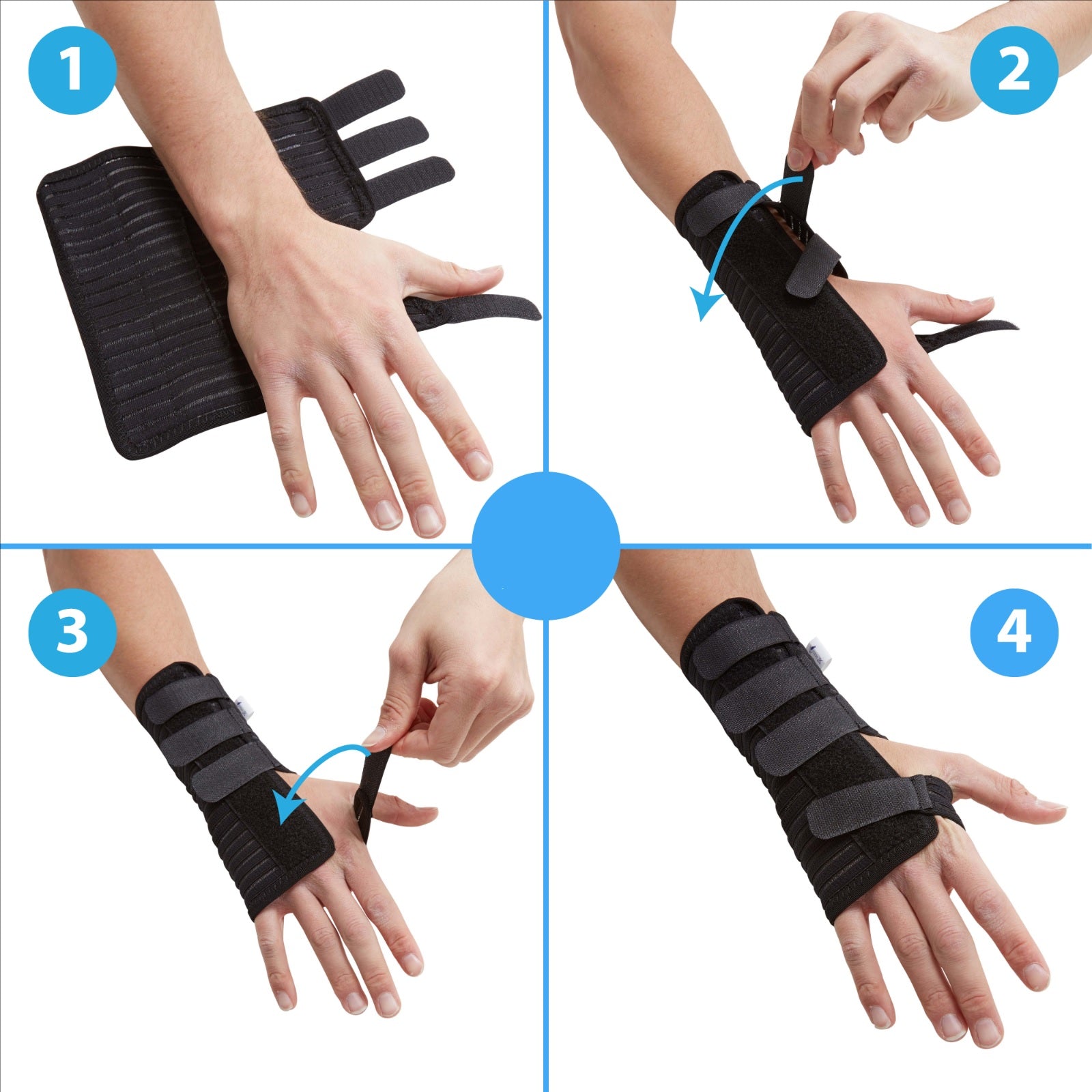 MySplint Custom Fit Wrist Splint, Moldable Thermoplastic Wrist  Brace for Strains, Sprains, Carpal Tunnel and More, One Size : Health &  Household