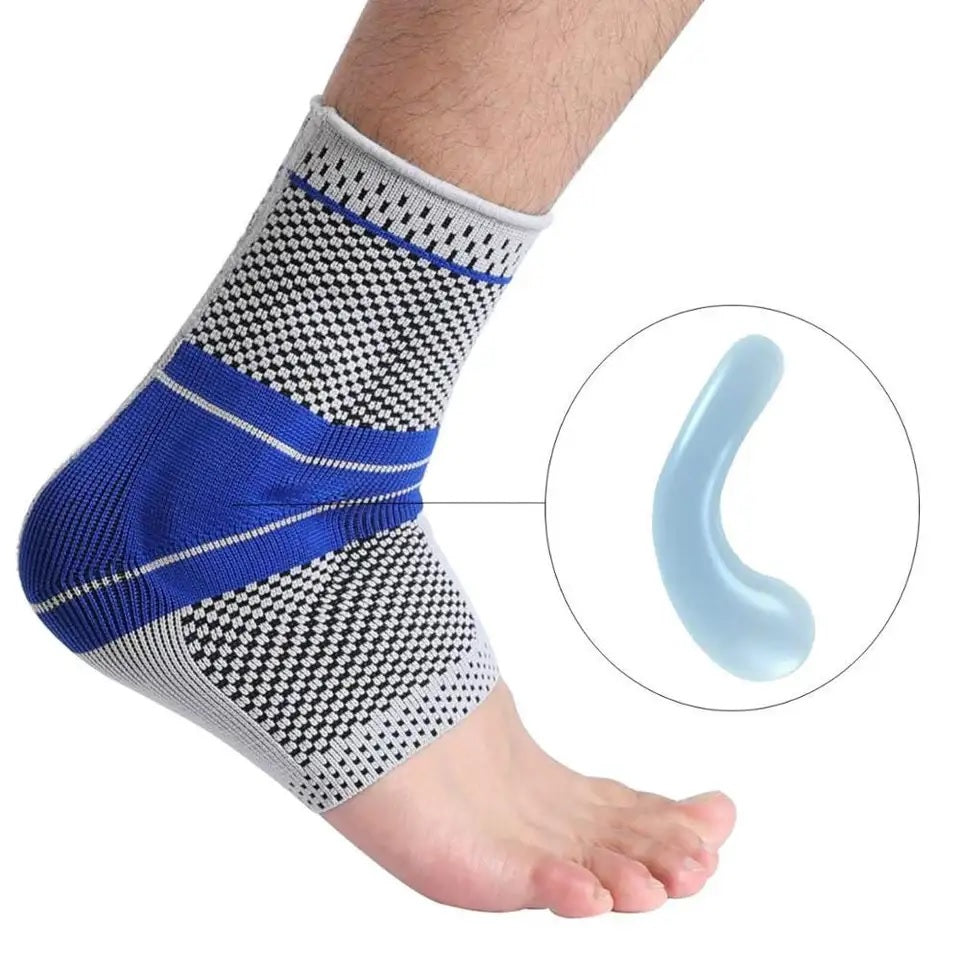 Ankle Brace For Sprains, Strains, Fractures, Achilles Tendonitis & Heel Pain Silicon