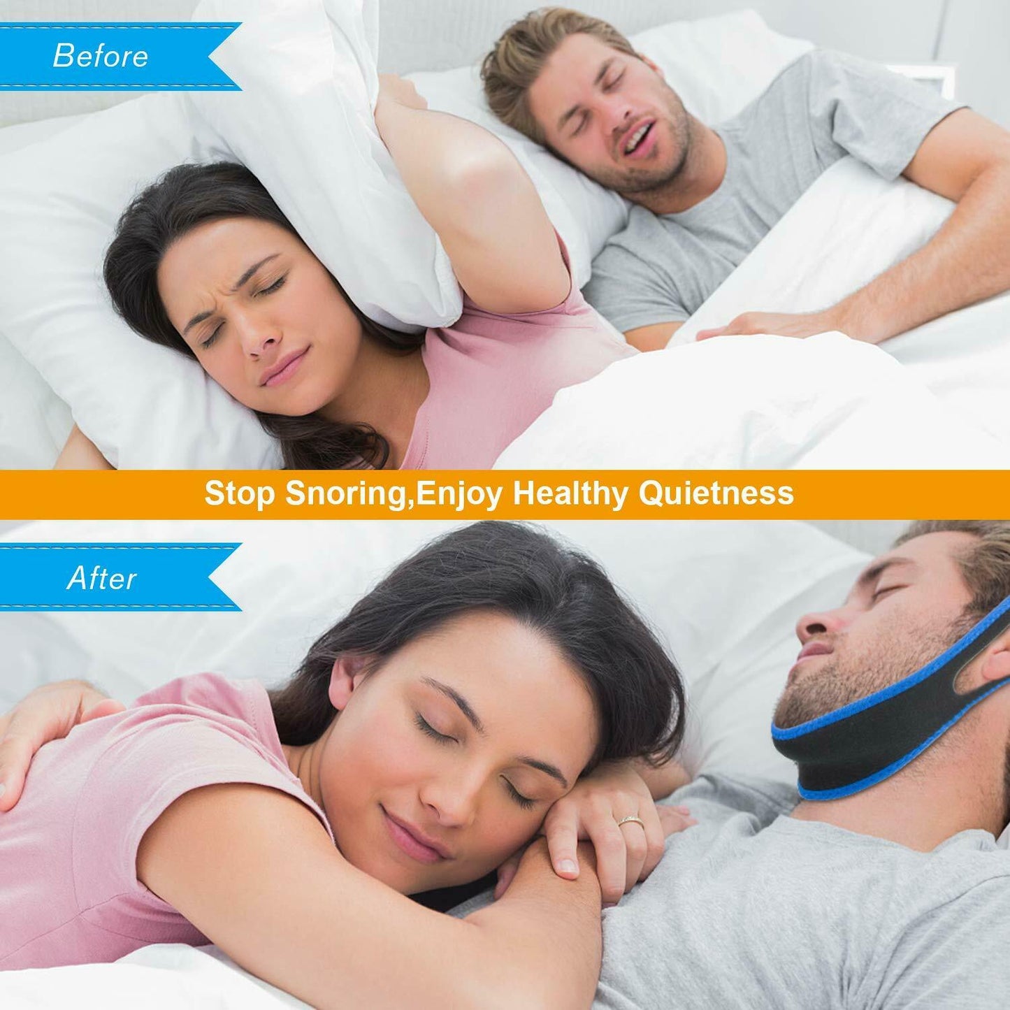 Anti Snoring Chin Strap Sleep Apnea Support