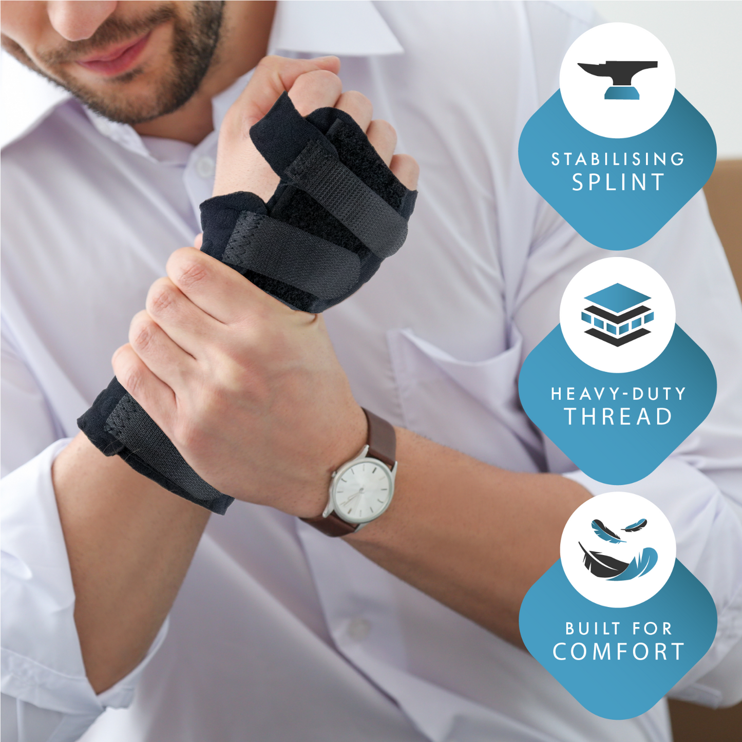 Orthopaedic Wrist Splint for Carpal Tunnel Support Brace Breathable