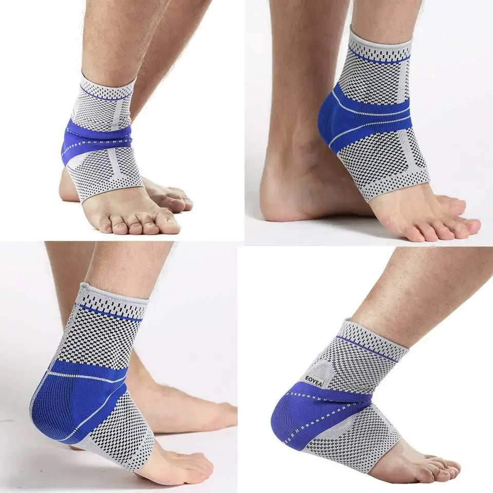 Ankle Brace For Sprains, Strains, Fractures, Achilles Tendonitis & Heel Pain Silicon