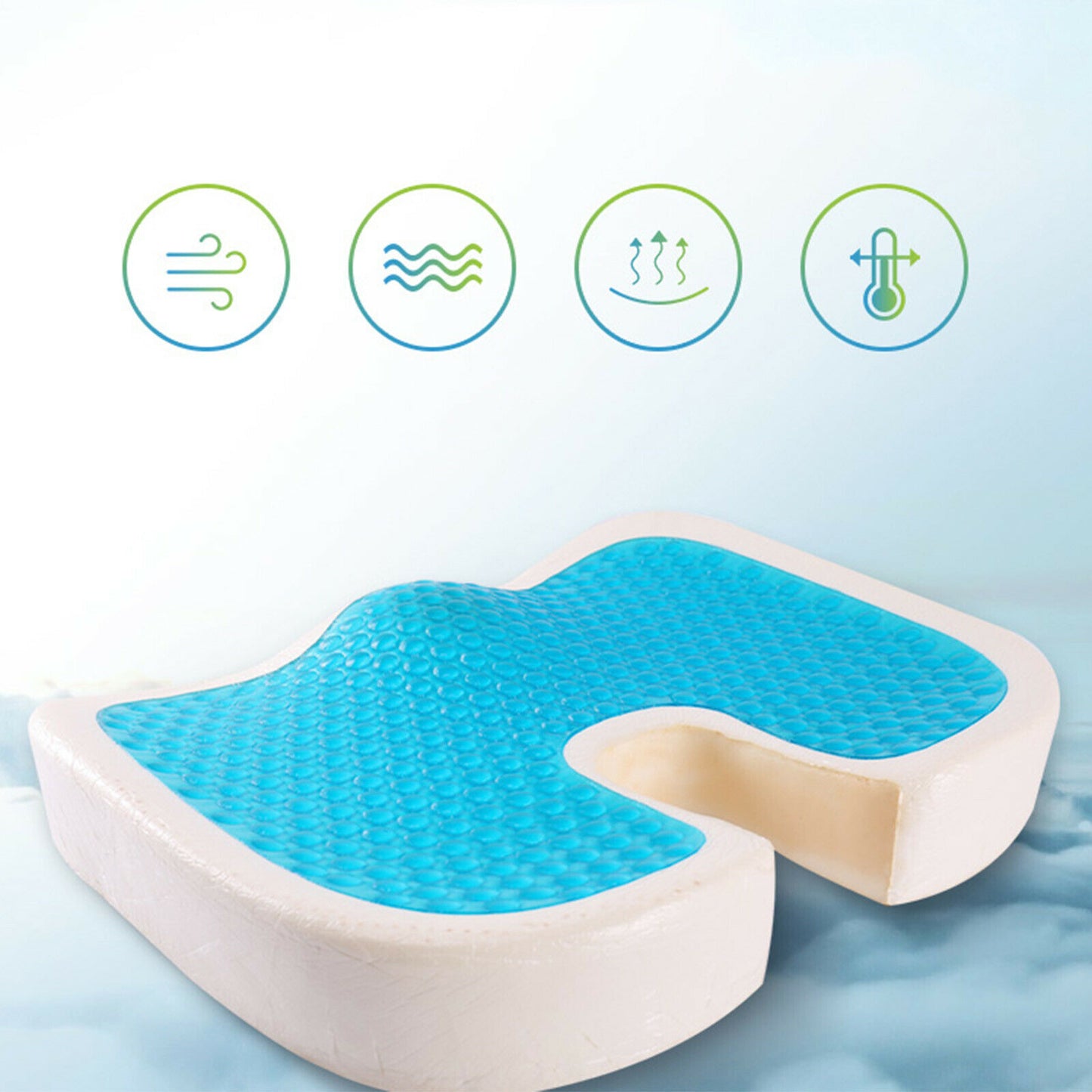 Orthopaedic Gel Memory Chair Cushion