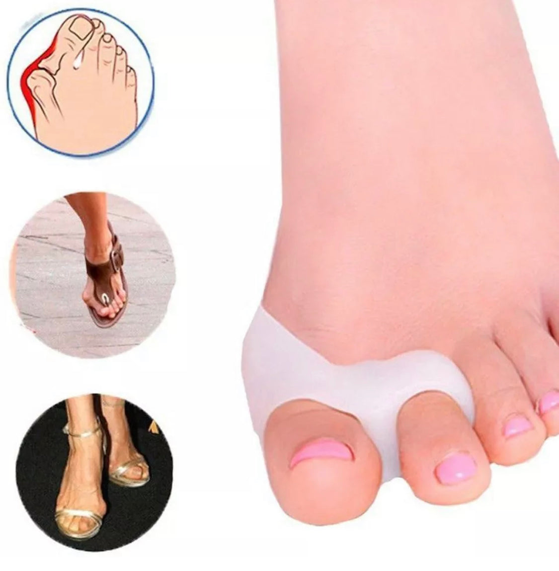 Orthopaedic Gel Toe Bunion Corrector Pain Relief Day and Night Splinter